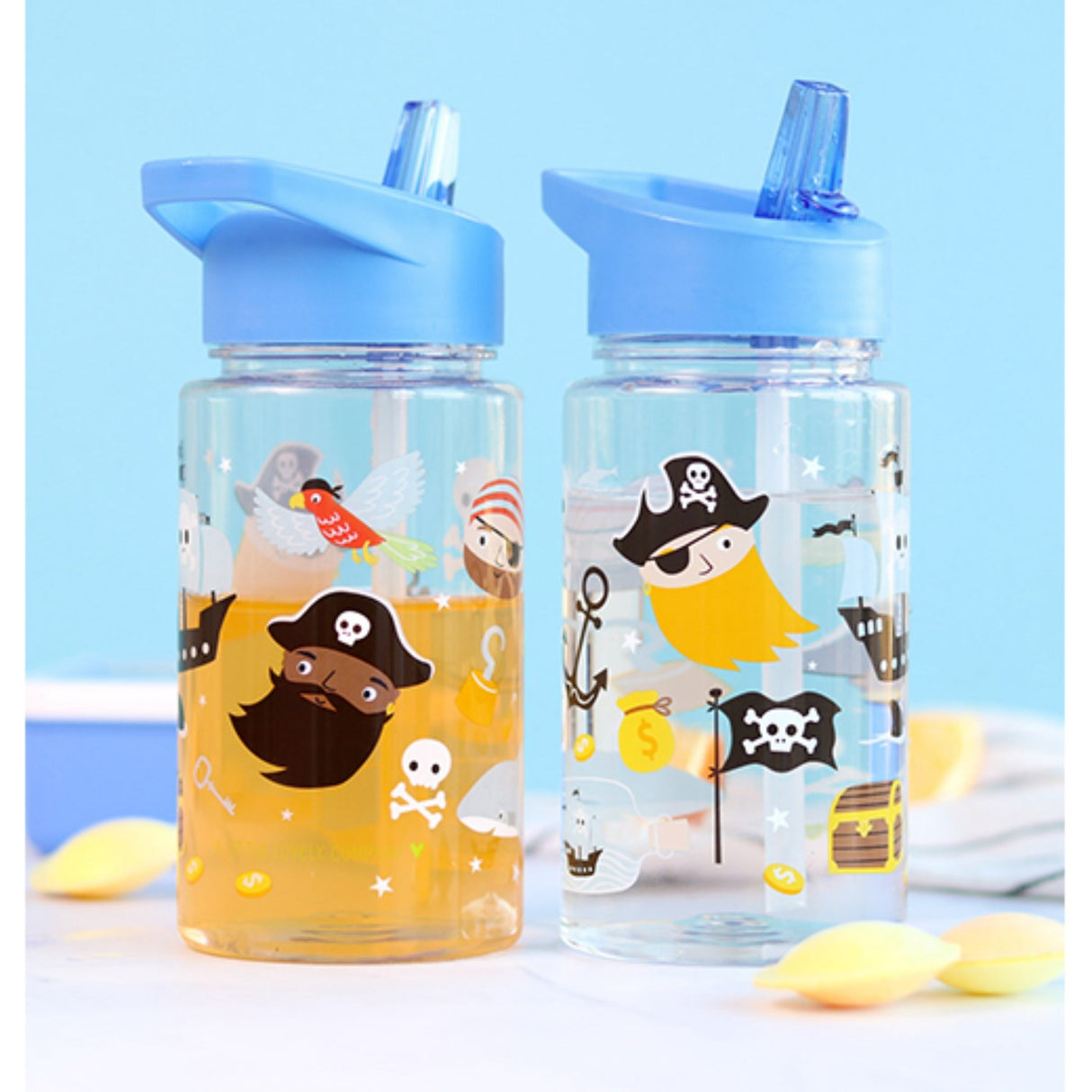A Little Lovely Company Pirates Water Bottle