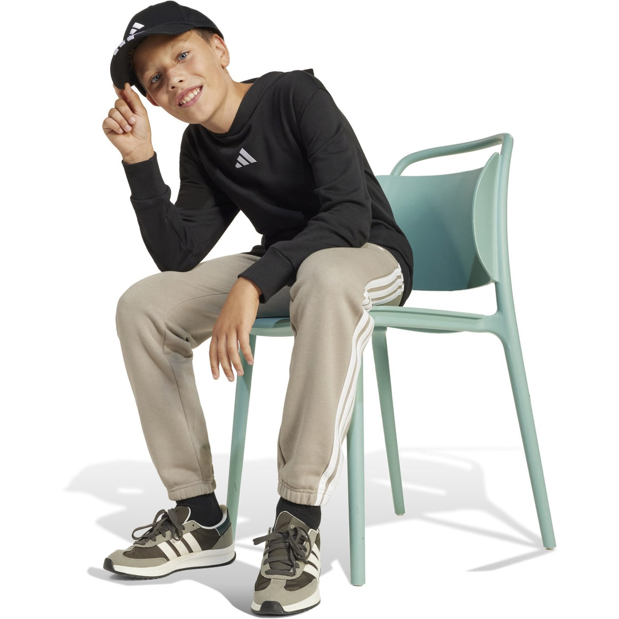 adidas Originals Black/White J Sl Fl Hd 225 Hoodie