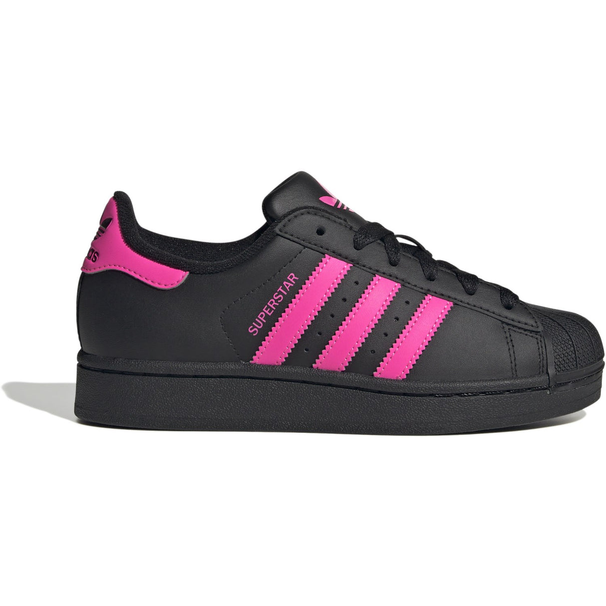 adidas Originals Core Black/Lucid Pink/Core Black Superstar Ii J Sneakers