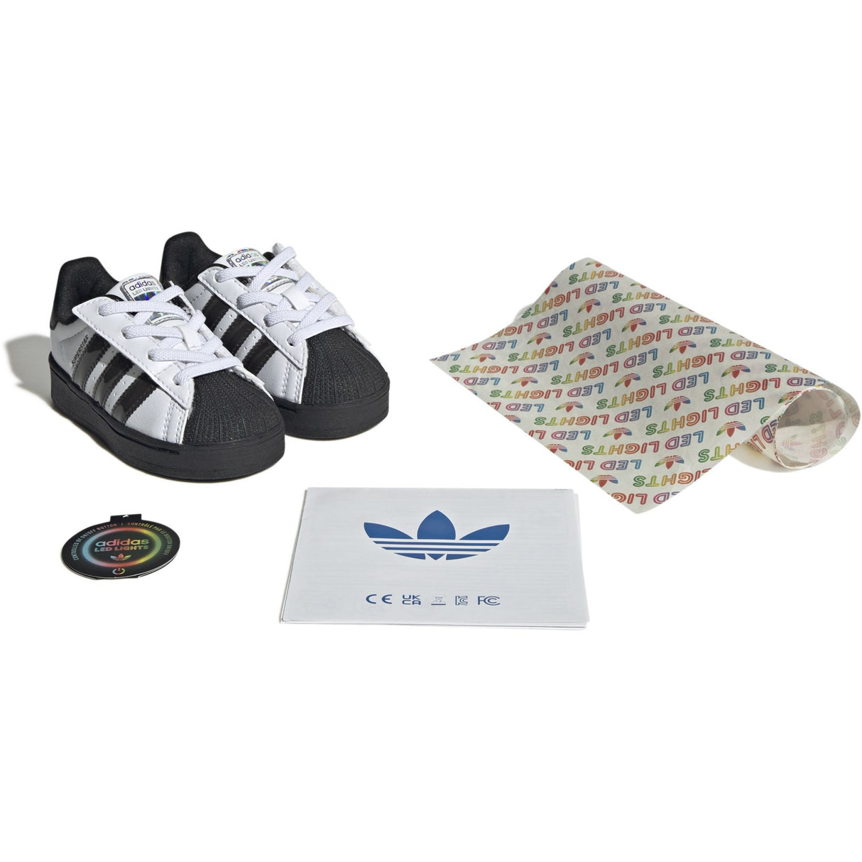 adidas Originals Ftwr White/Core Black/Ftwr White Superstar Led Lights Cf El I Sneakers