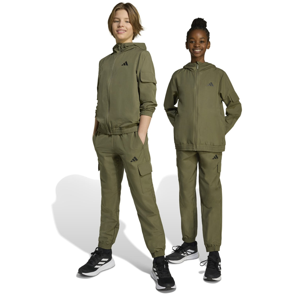 adidas Originals Olive Strata/White J Wv Cargo Tracksuit