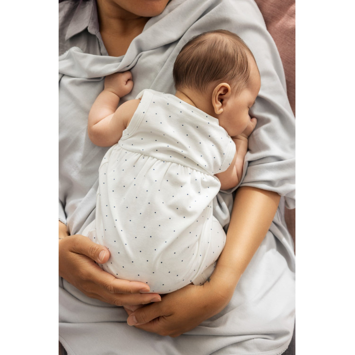 MarMar Modal Smooth Print Blue Dot Ruberto Romper