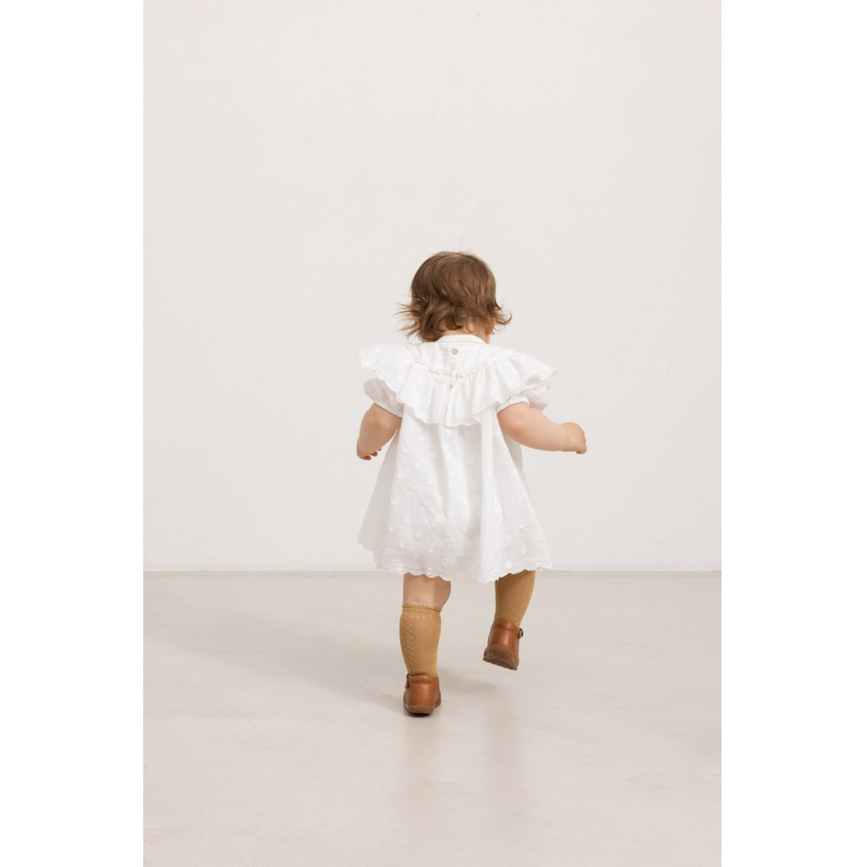 MarMar Dobby Dots Gentle White Delsa B Dress