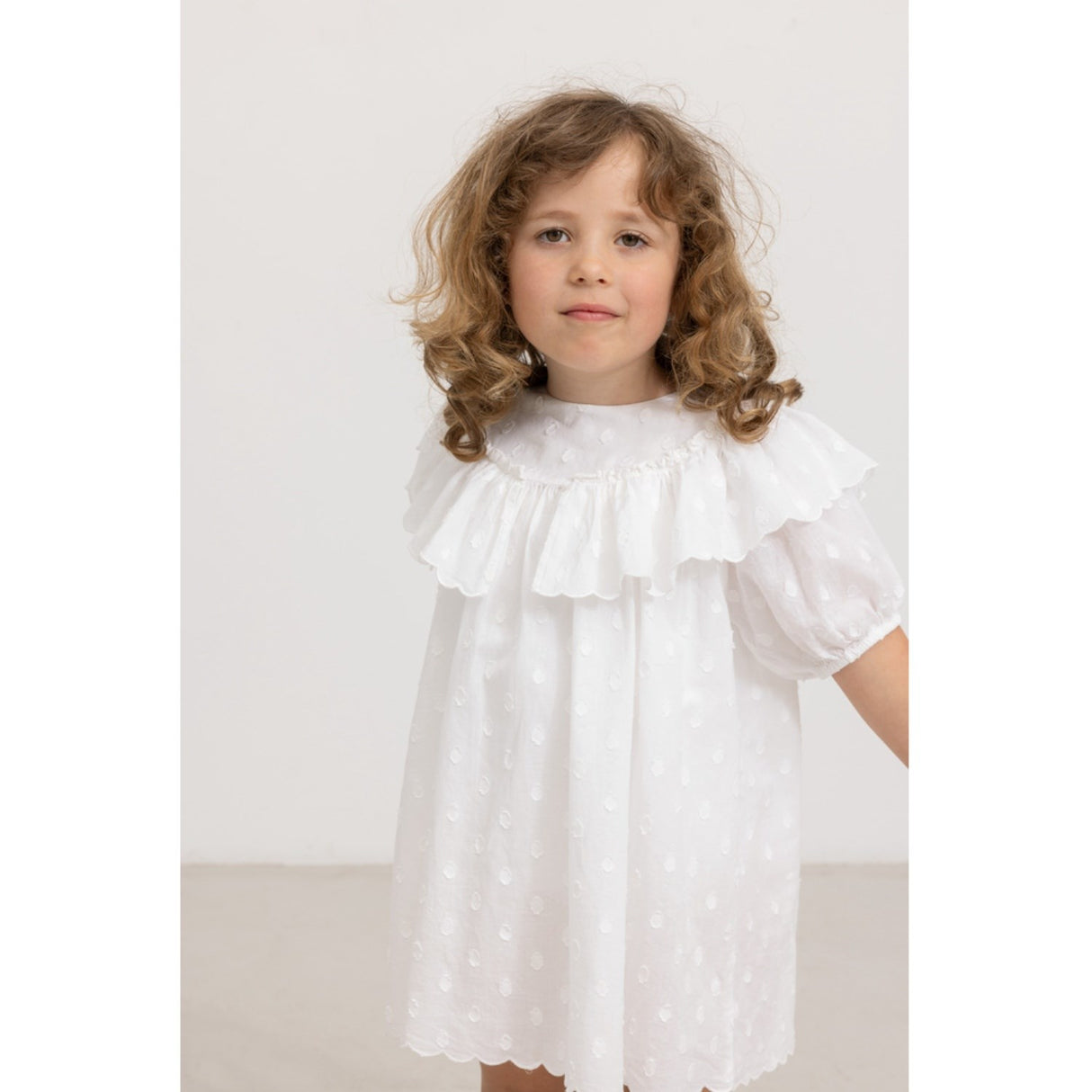 MarMar Dobby Dots Gentle White Delsa Dress