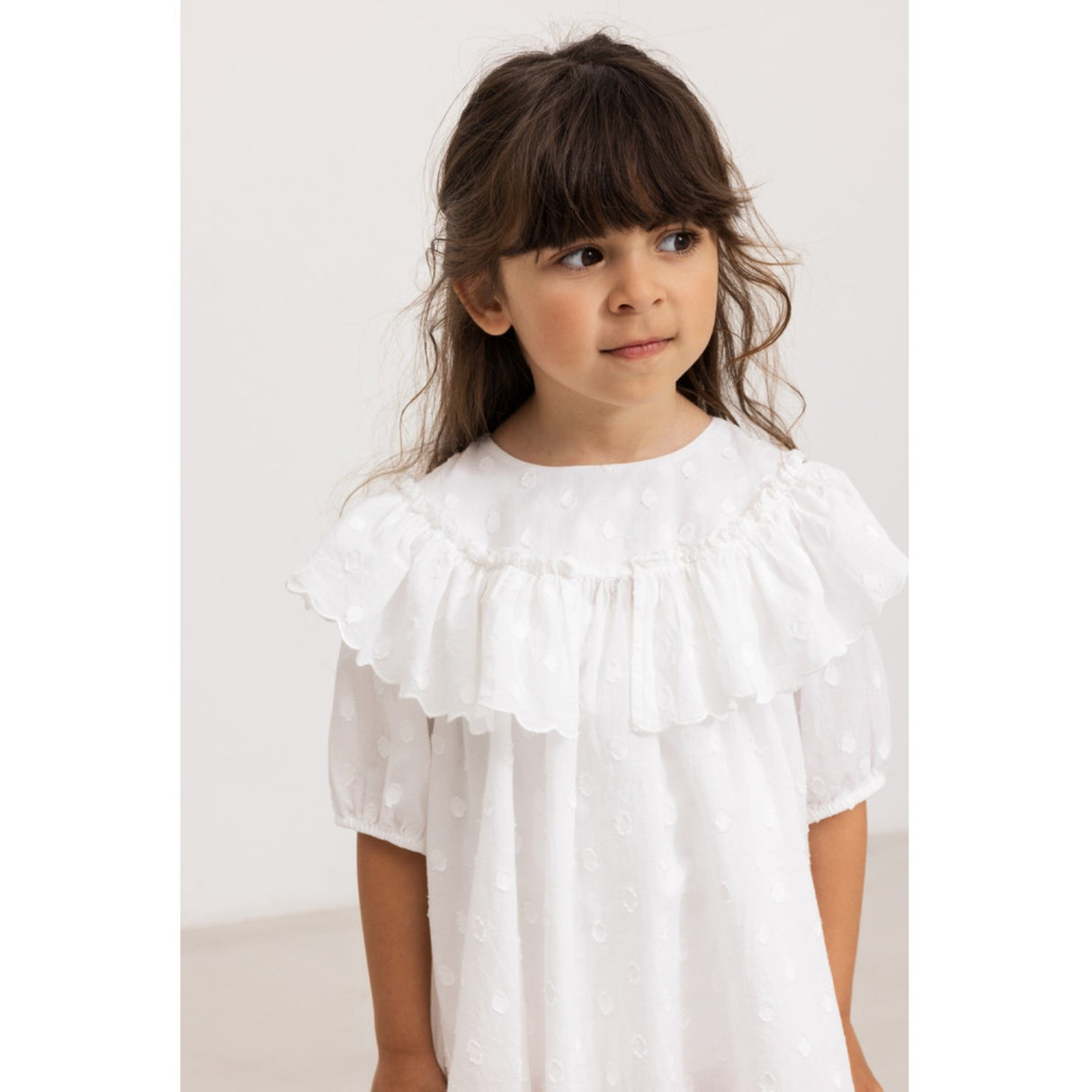 MarMar Dobby Dots Gentle White Delsa Dress