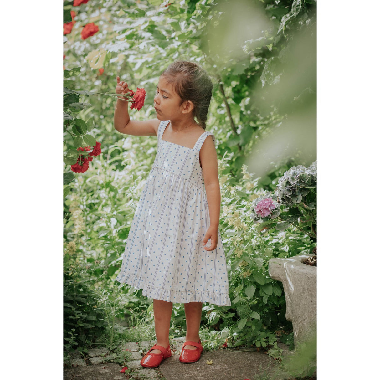 Fliink Cloud Dancer Dot Aop Polka Dress