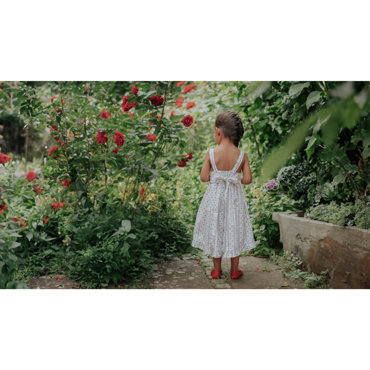 Fliink Cloud Dancer Dot Aop Polka Dress