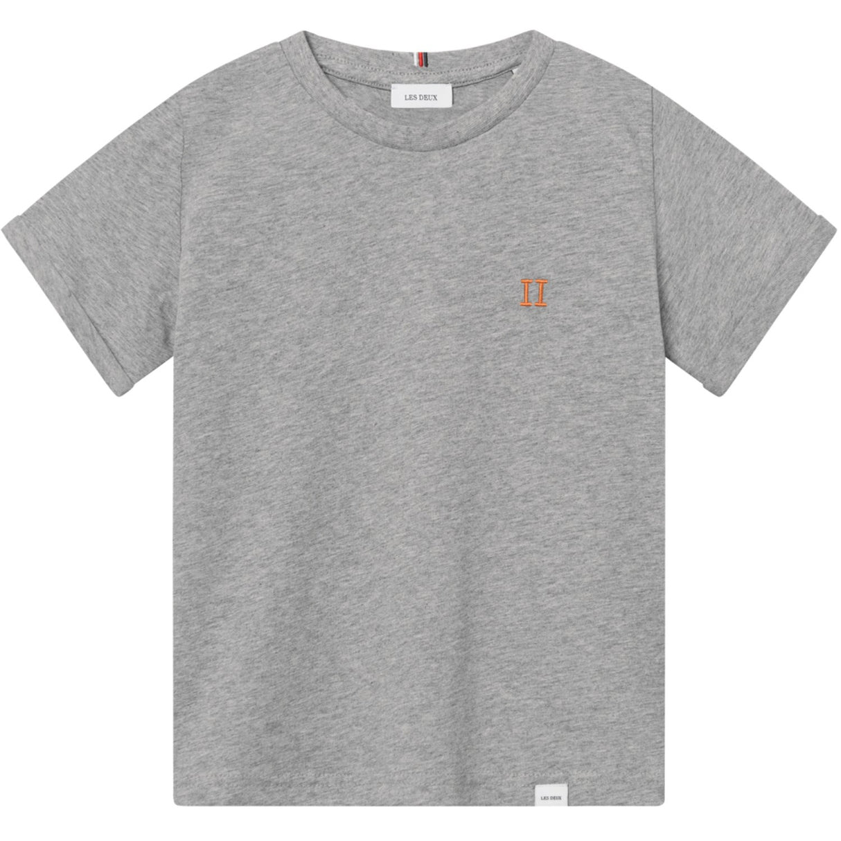 Les Deux Kids Grey Melange/Orange Norregaard T-Shirt Kids