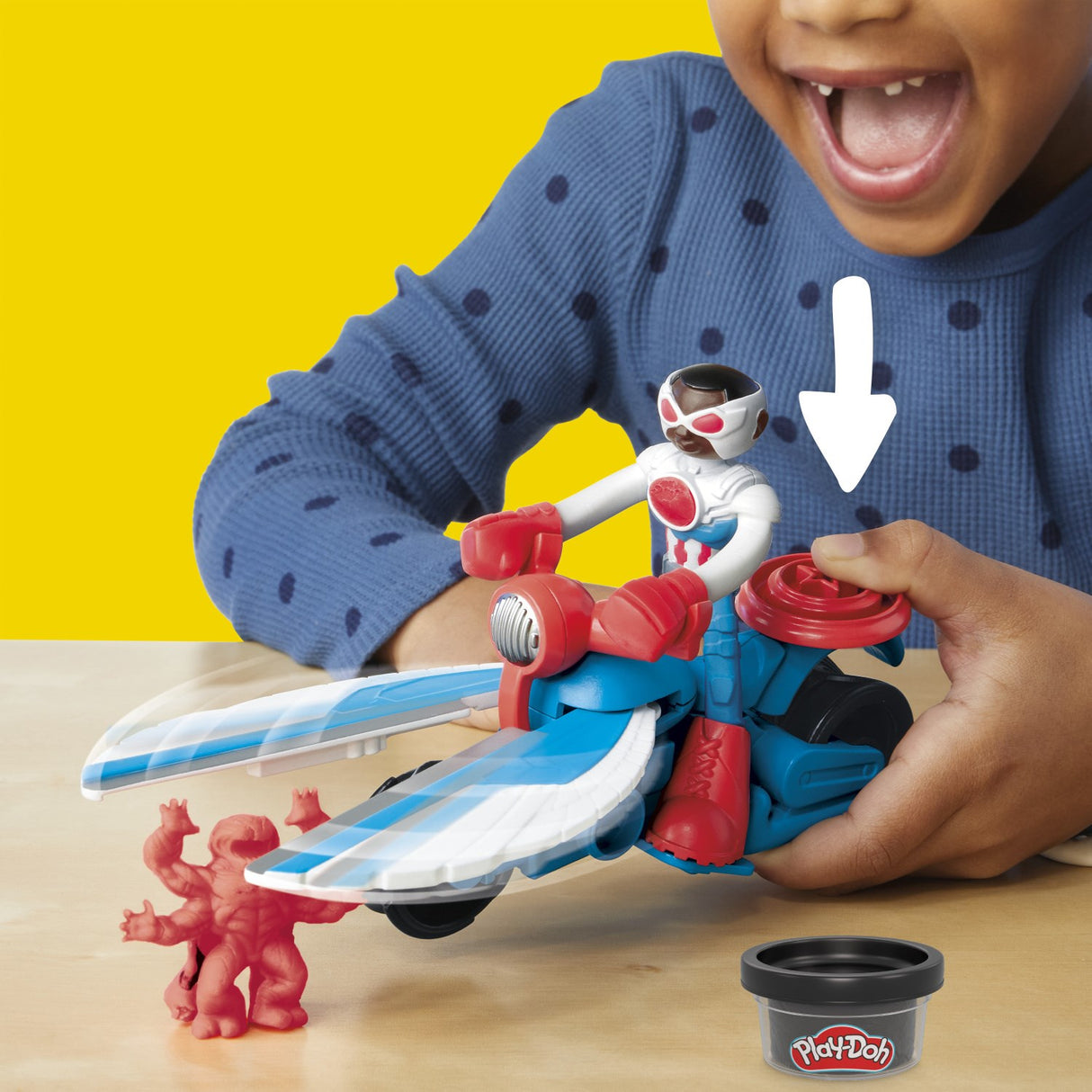 Play-Doh Captain America Moto-Skærer