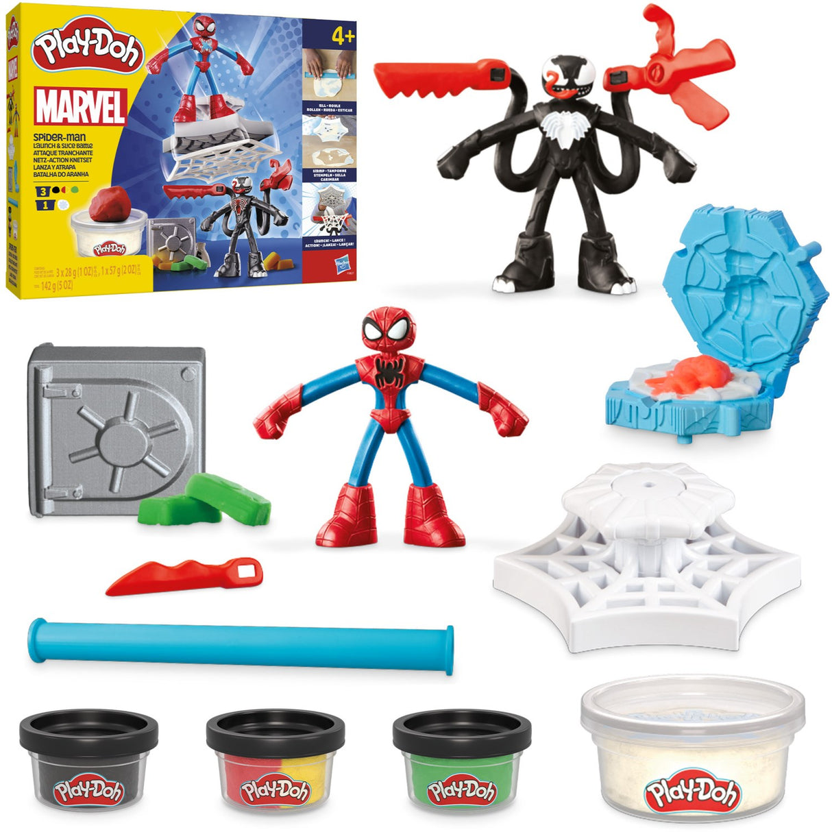 Play-Doh Spiderman Opsendelse & Skær Slag