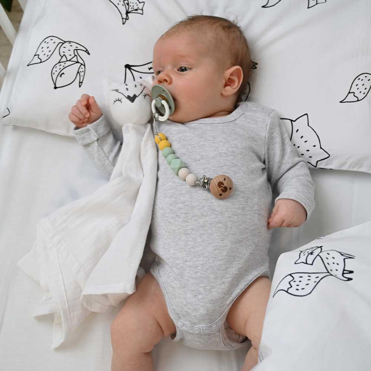 Nordbaby White Cot Lassio 60X120