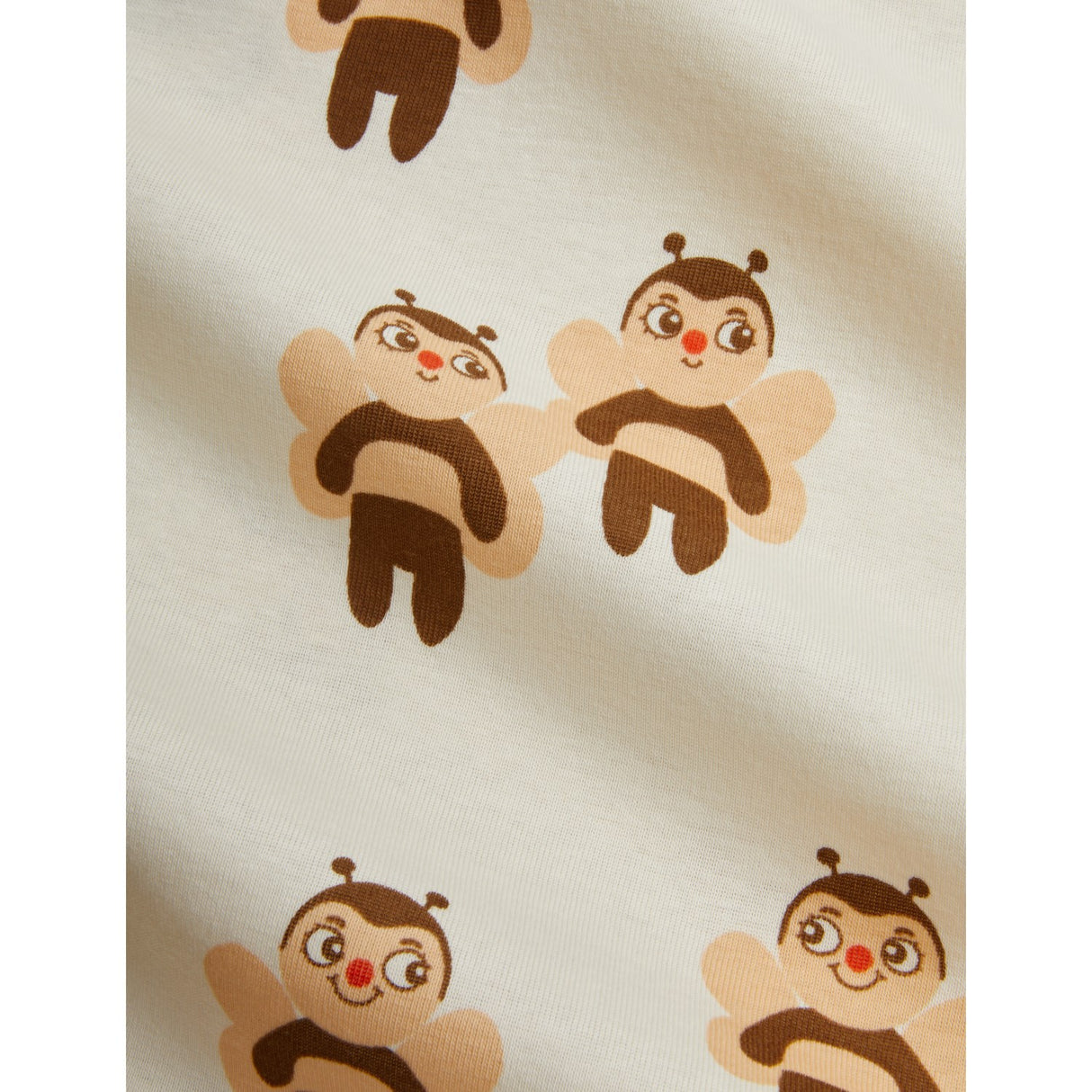 Mini Rodini Offwhite Bees AOP Ss Tee