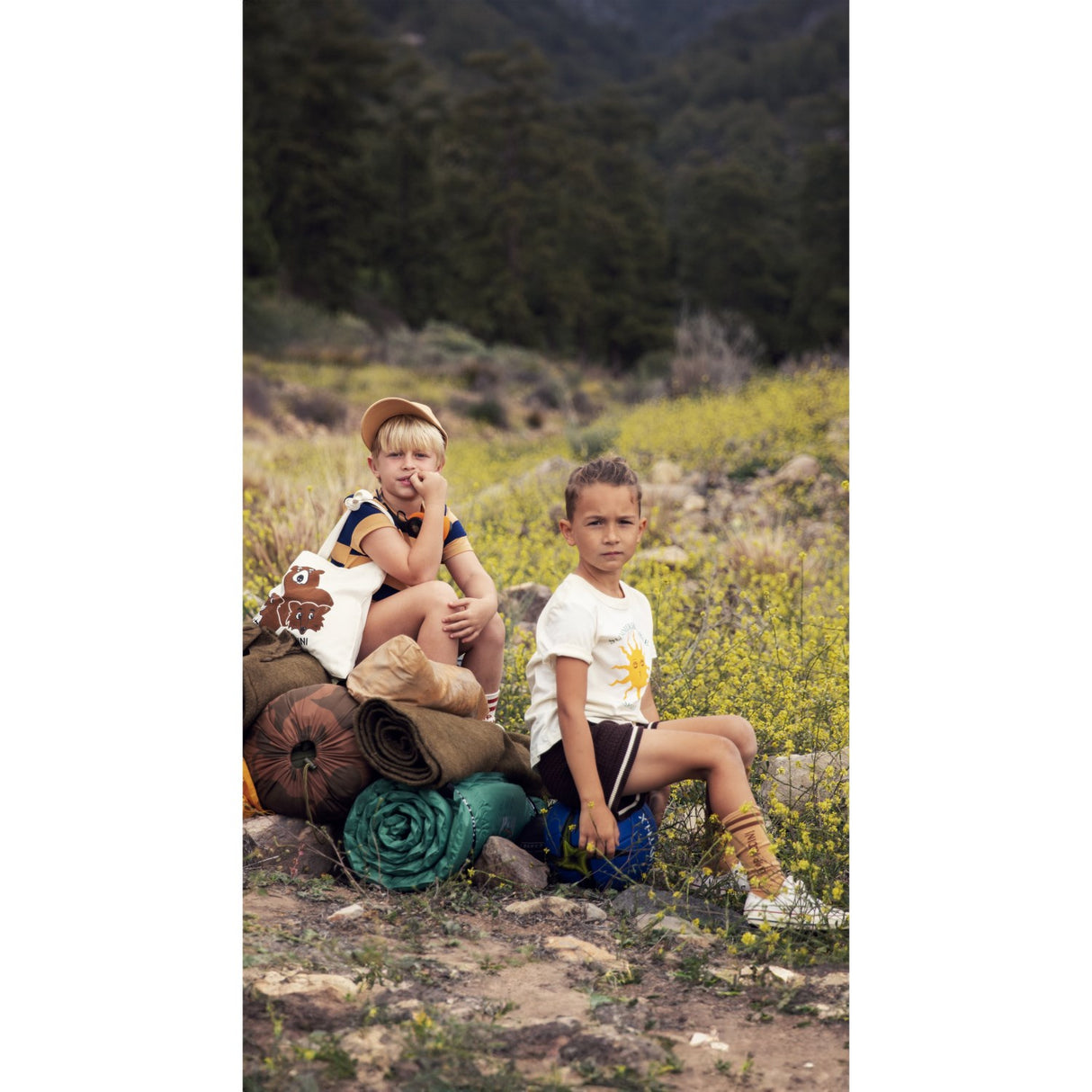 Mini Rodini Offwhite Sun Sp Ss Tee