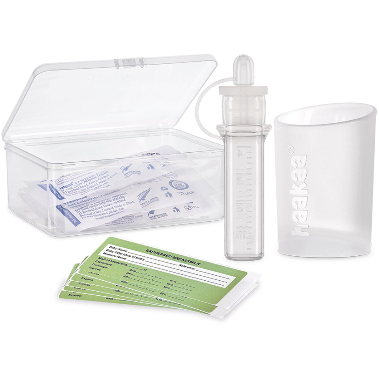 Haakaa Clear Colostrum Collector 6-Pack Incl. Silicone Cup