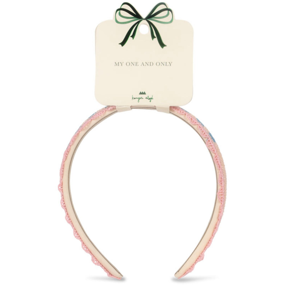 Konges Sløjd Buttercream Heart Embroidery Hairbrace