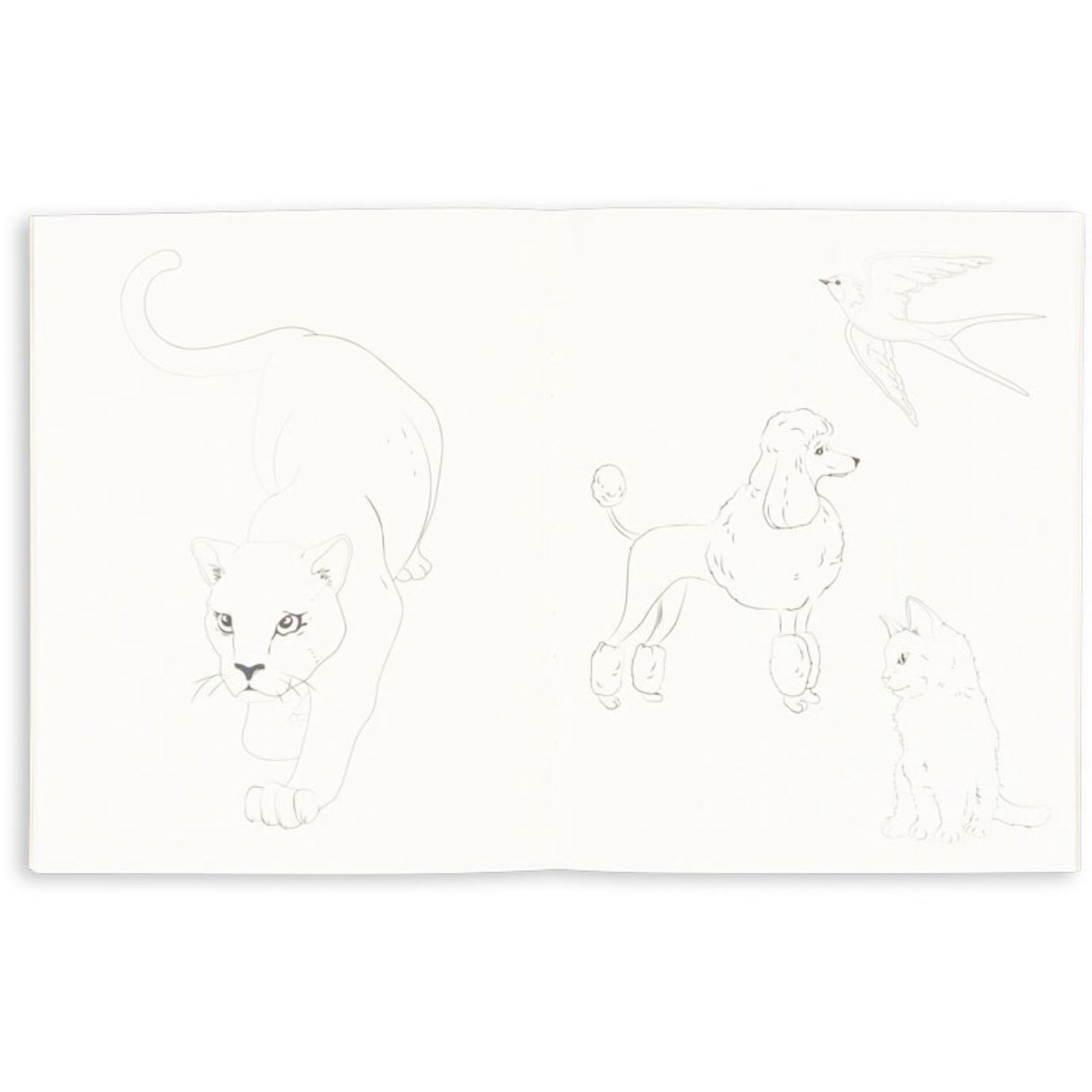 Konges Sløjd Green Tea Check Coloring Book And Color Pencils Fsc