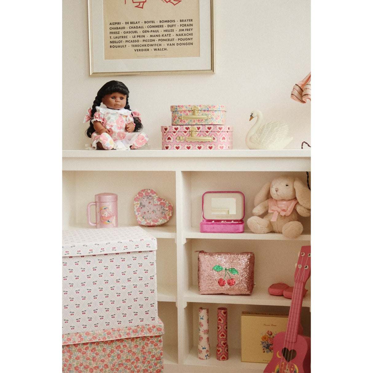 Konges Sløjd Pink 2 Pack Suitcase Fsc