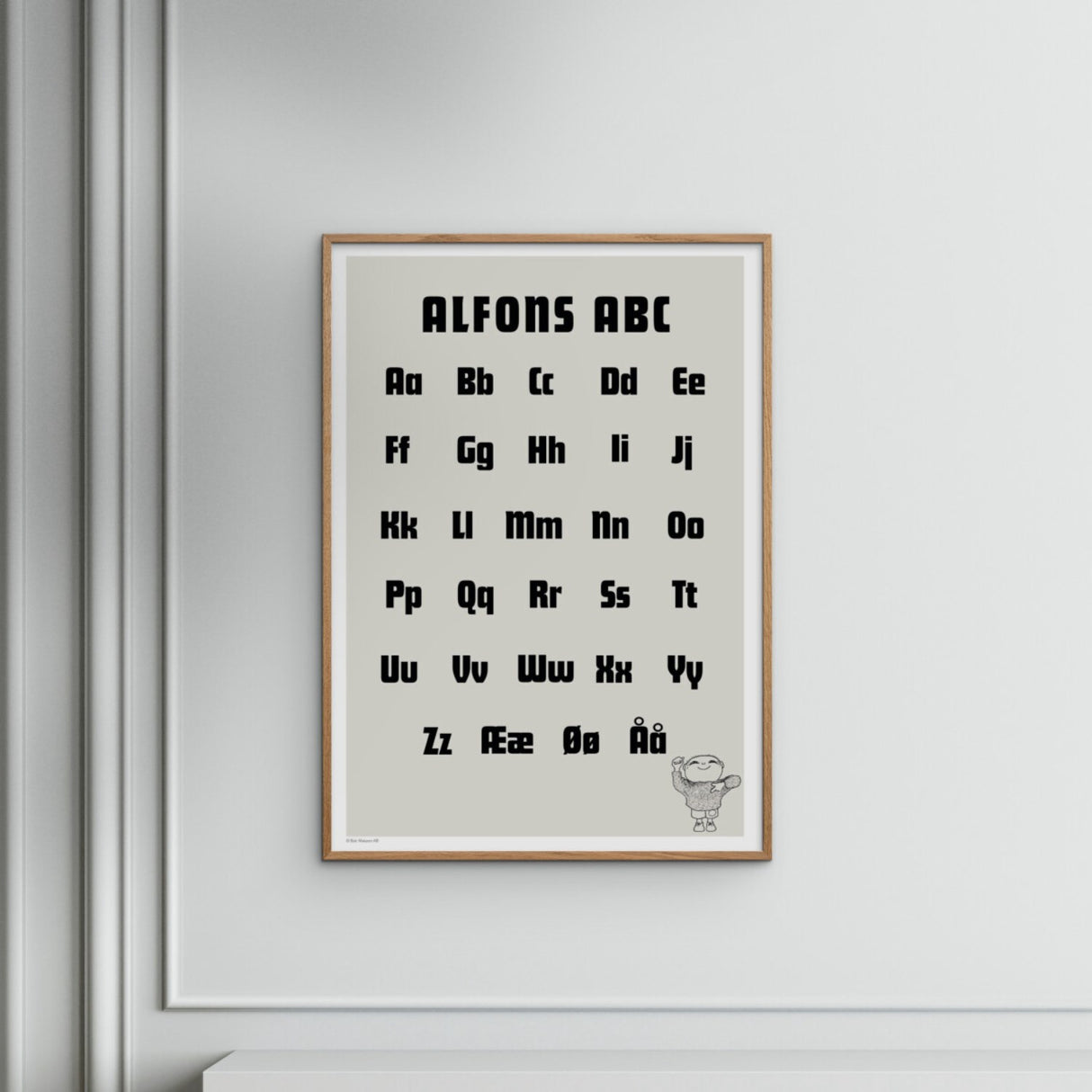 Poster & Frame Alfons Åberg - Alfons Åberg - ABC Sort