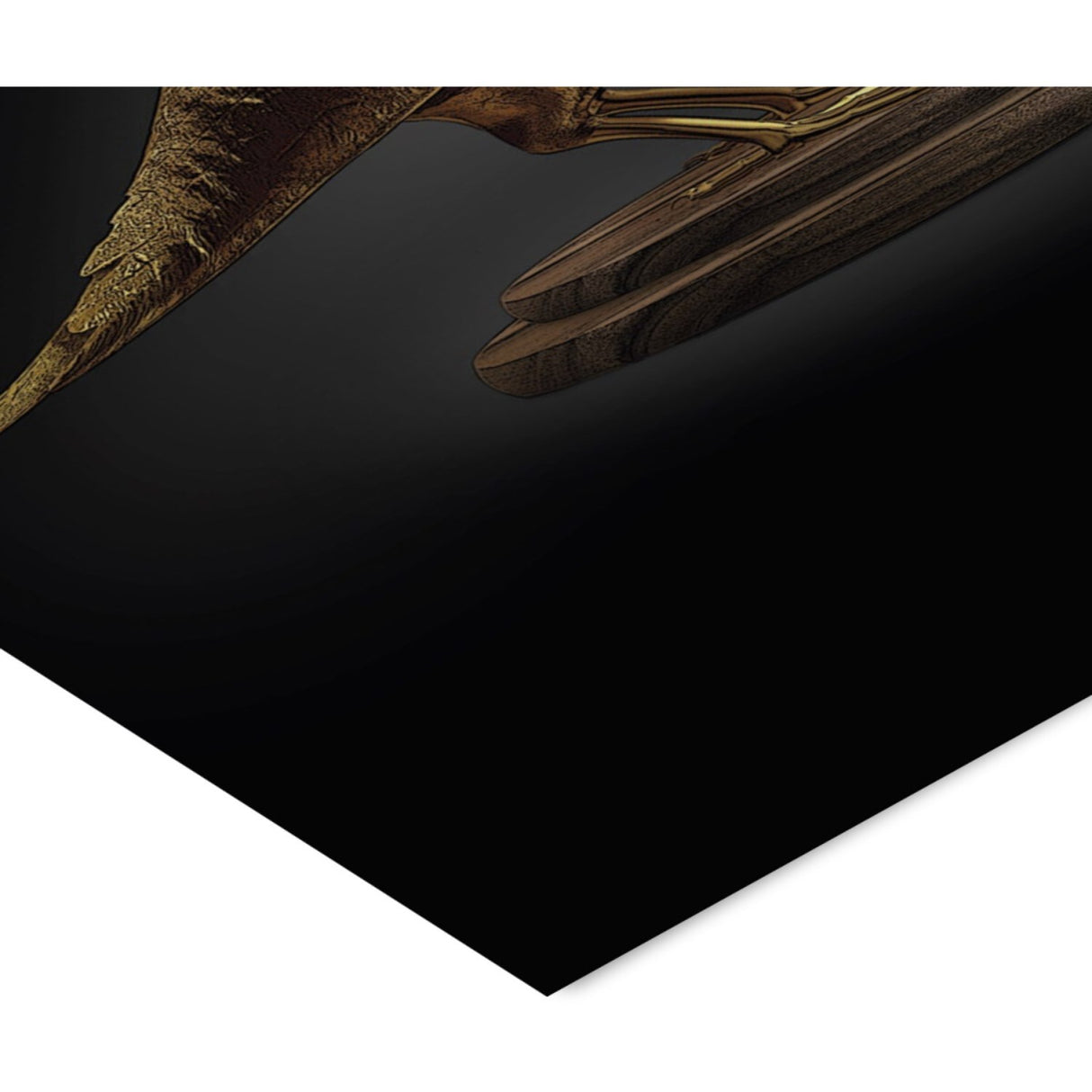 Poster & Frame Story Of Andersen - Nattergalen - Hvid/Sort Baggrund