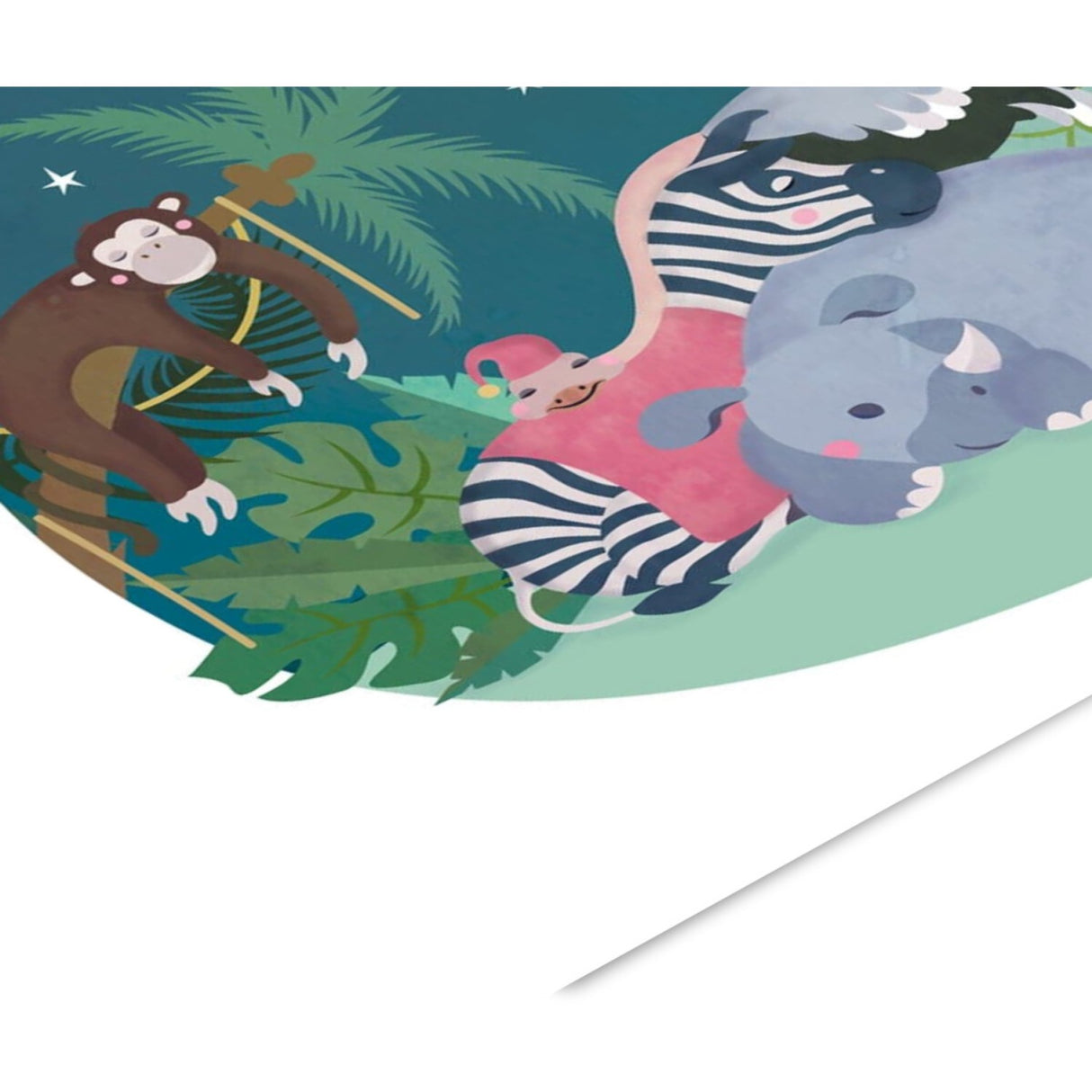 Poster & Frame Tiny Tails - Elefantens Vuggevise