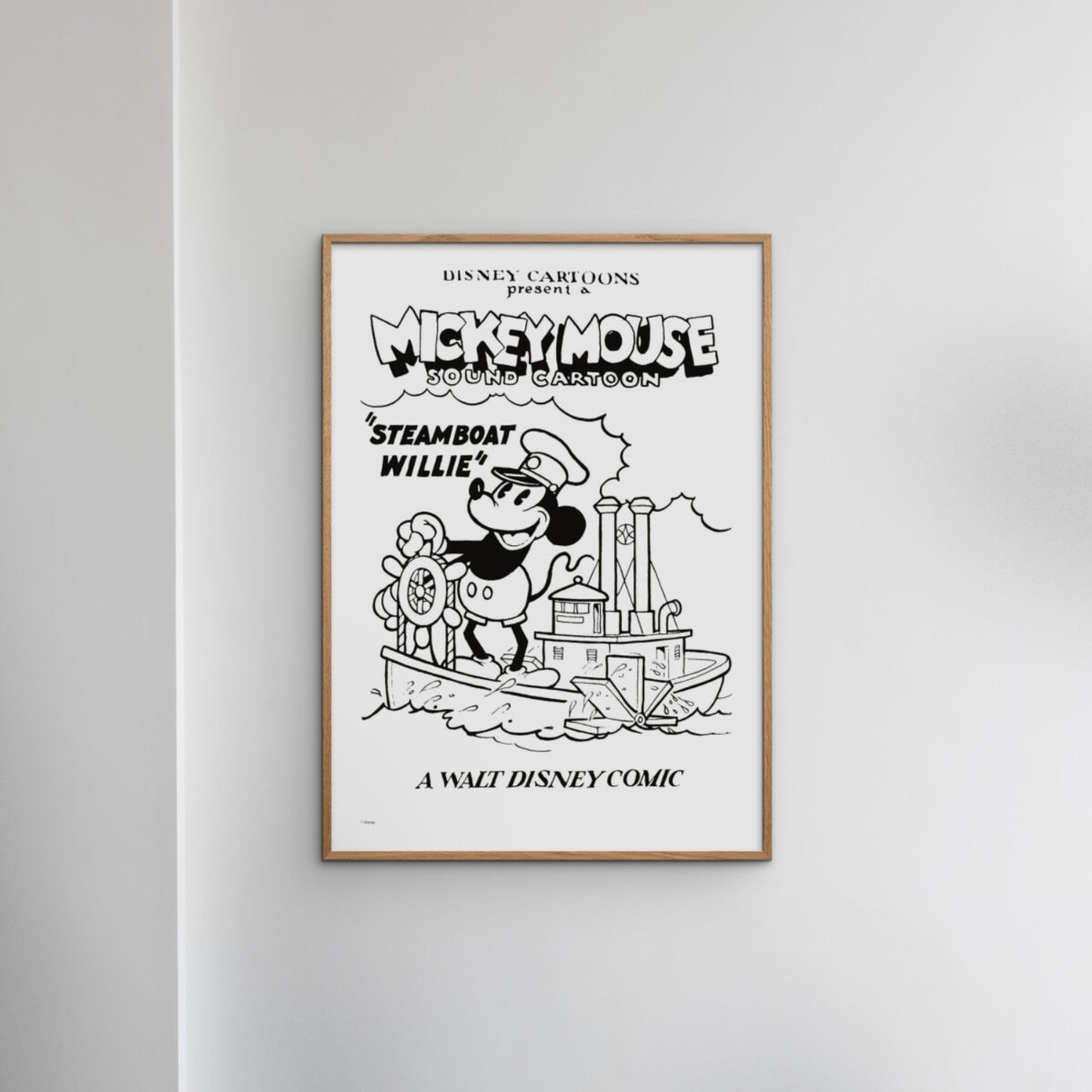 Poster & Frame Disney - Steamboat Willie