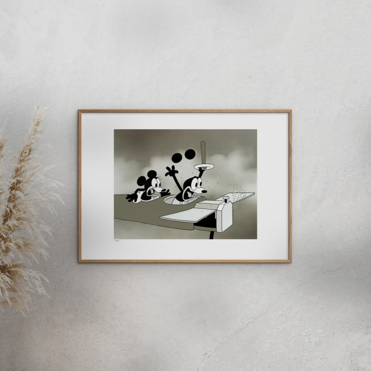 Poster & Frame Disney - Vintage Crazy Plane No. 01