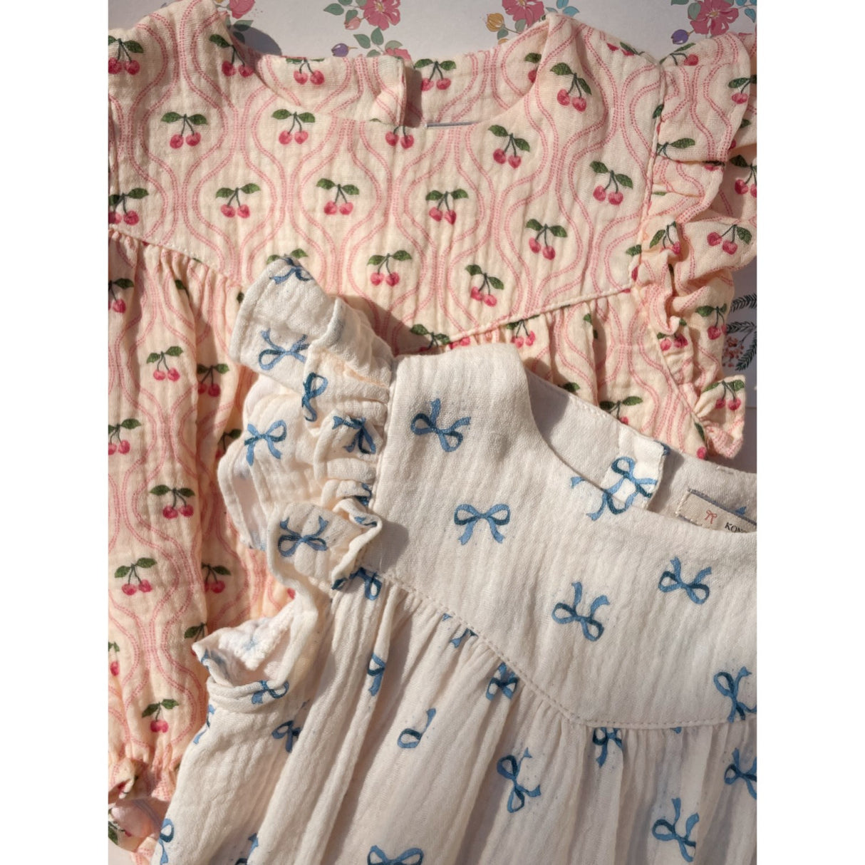 Konges Sløjd Bow Bleu Coco Romper Gots