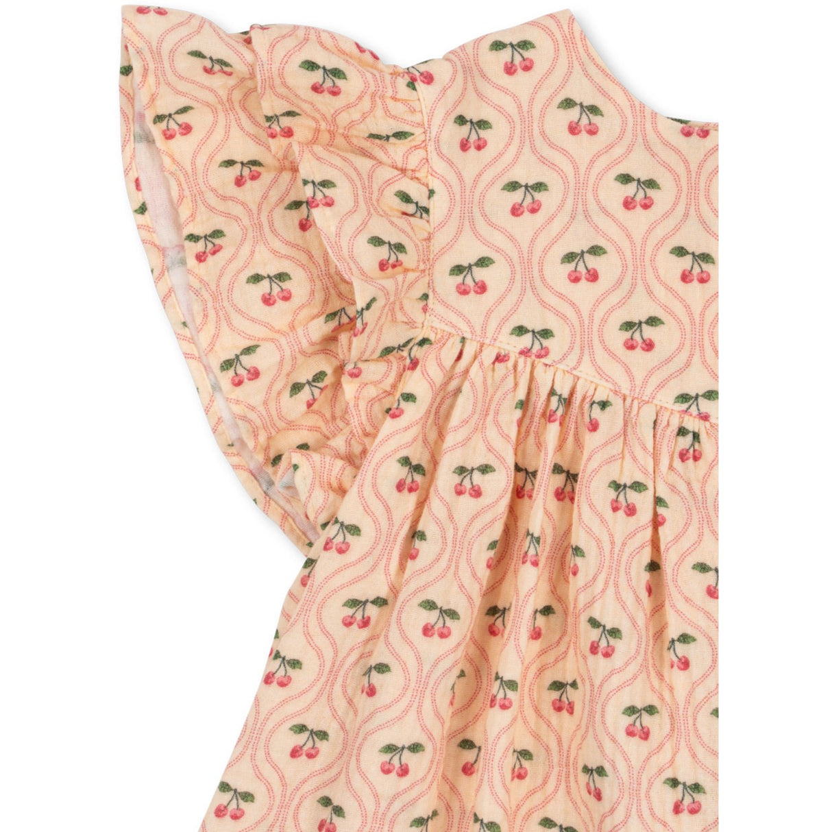 Konges Sløjd Cherry Pink Motif Coco Dress Gots