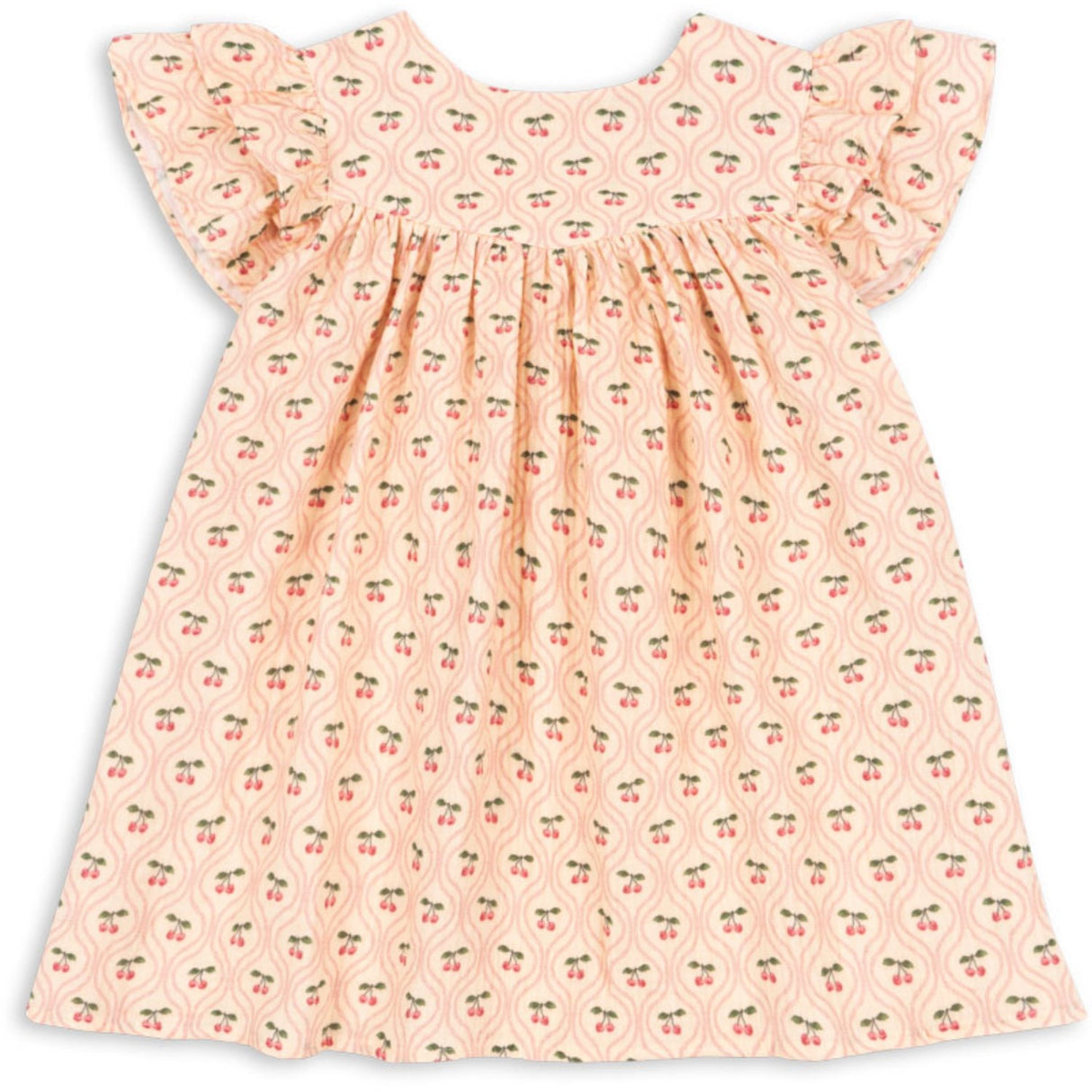 Konges Sløjd Cherry Pink Motif Coco Dress Gots