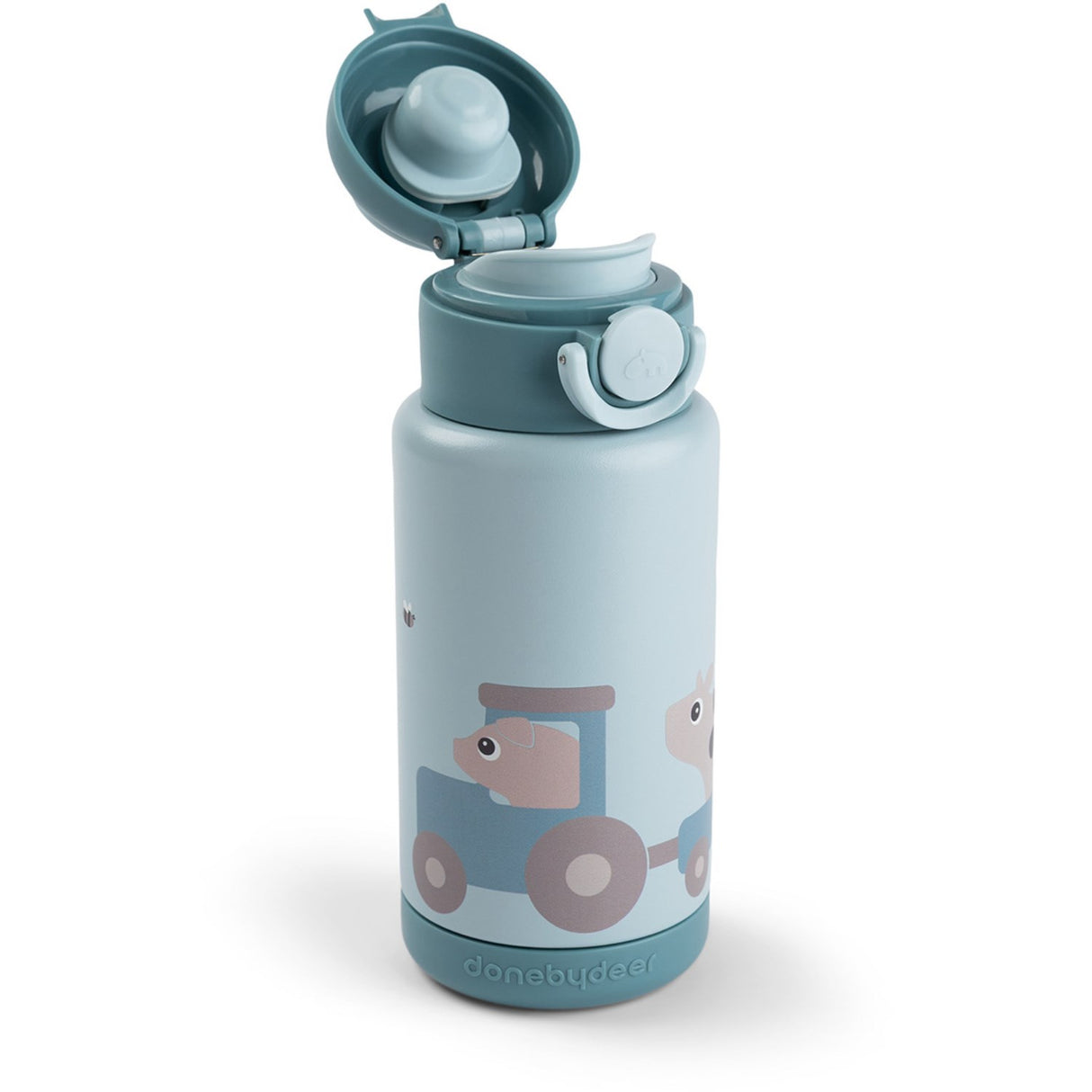 DonebyDeer Blue Thermal Bottle Tiny Farm 340 Ml