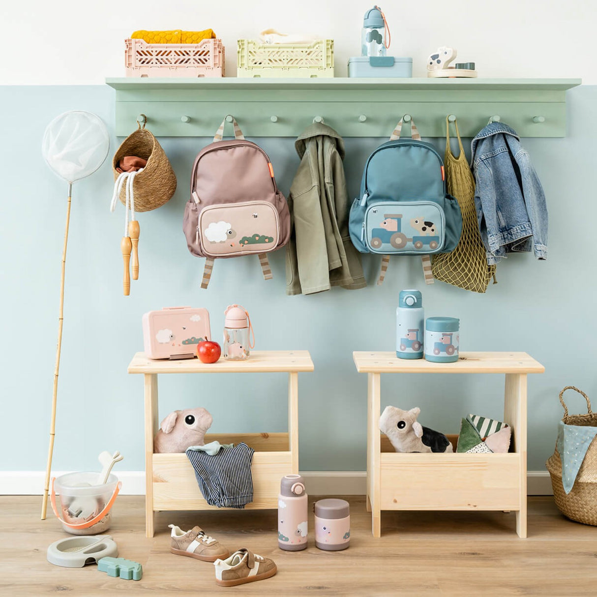 DonebyDeer Powder Kids Backpack Tiny Farm 7,5 L