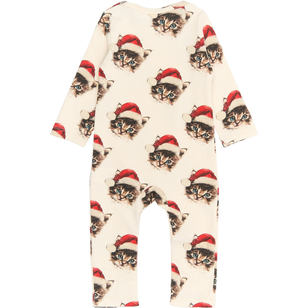 THE NEW Siblings Gardenia Cat AOP Holiday L_S Rib Jumpsuit