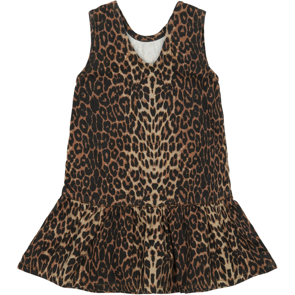 THE NEW Siblings Feather Gray AOP Paloma S_L Denim Dress