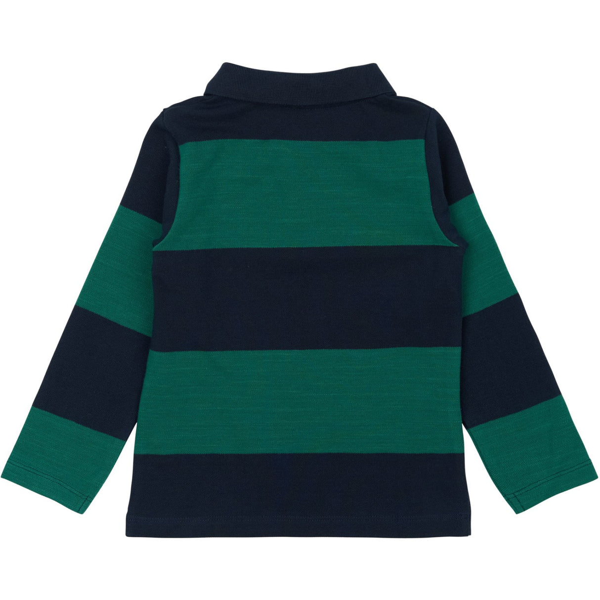 THE NEW Siblings Navy Blazer Striped Pinon L_S Pique Polo