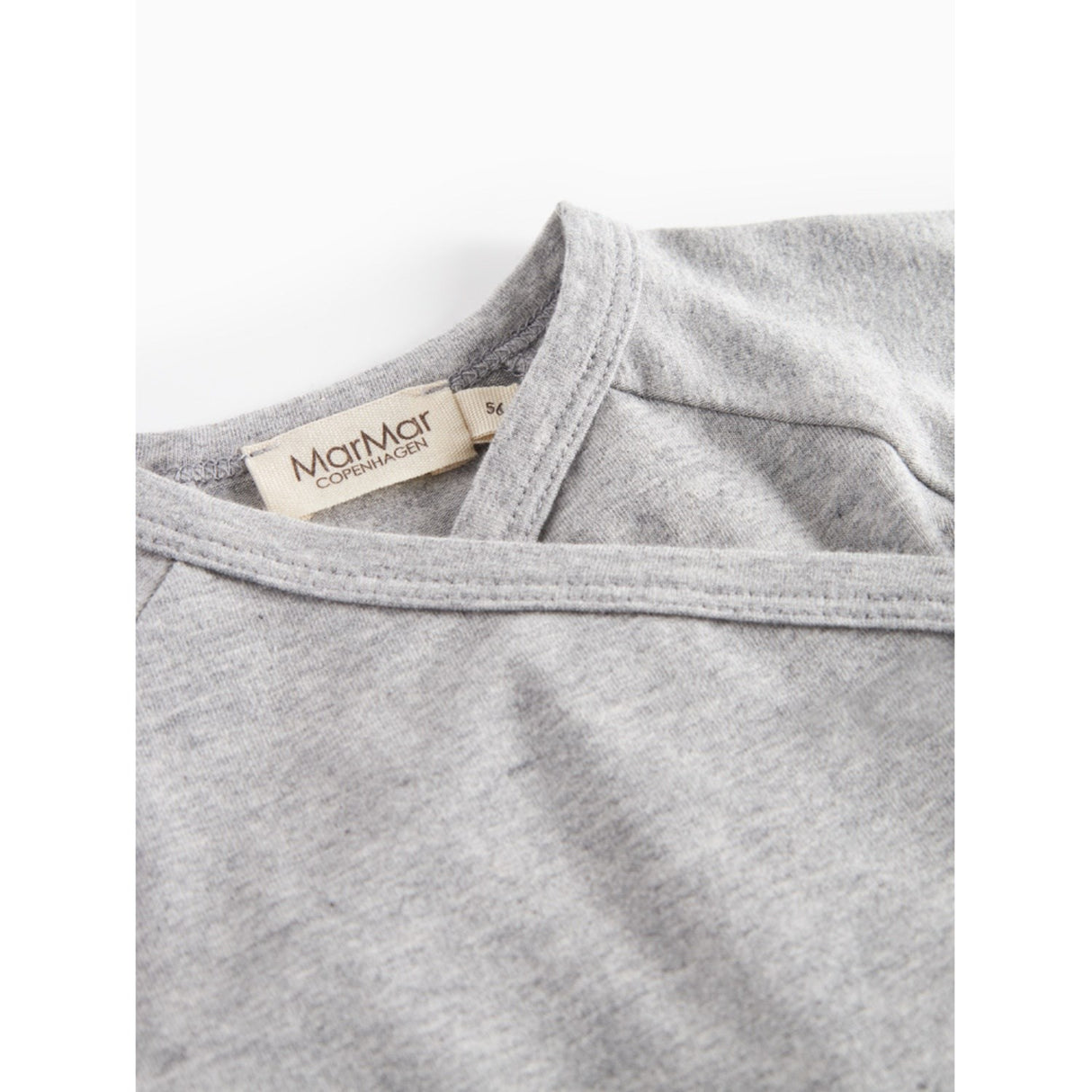 MarMar Modal New Born Light Grey Melange Tut Wrap LS Blouse