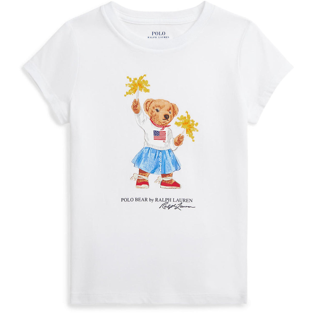 Polo Ralph Lauren White Sparkle Bear T-Shirt