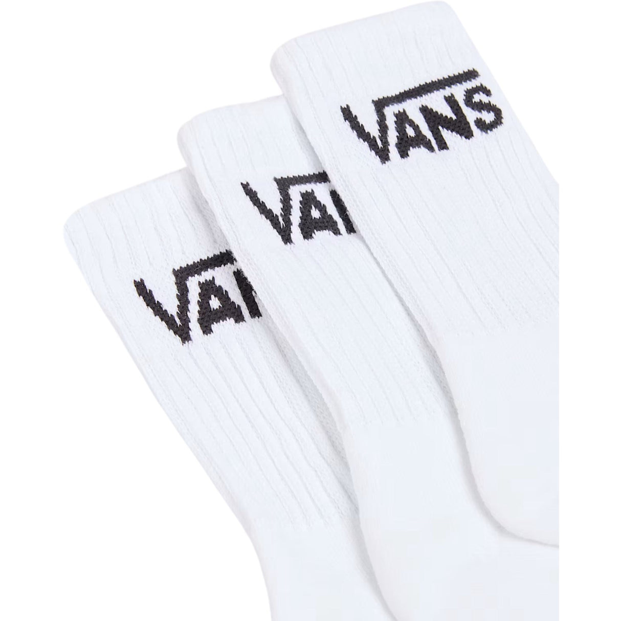VANS White Classic Crew Socks 3-Pack