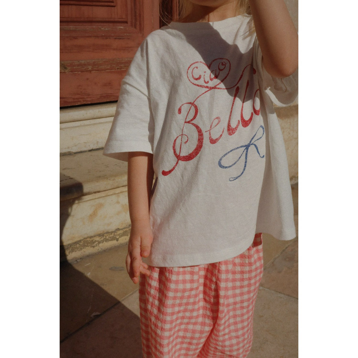 Konges Sløjd Peach Blossom Check RHW X KS Bella Pants Gots