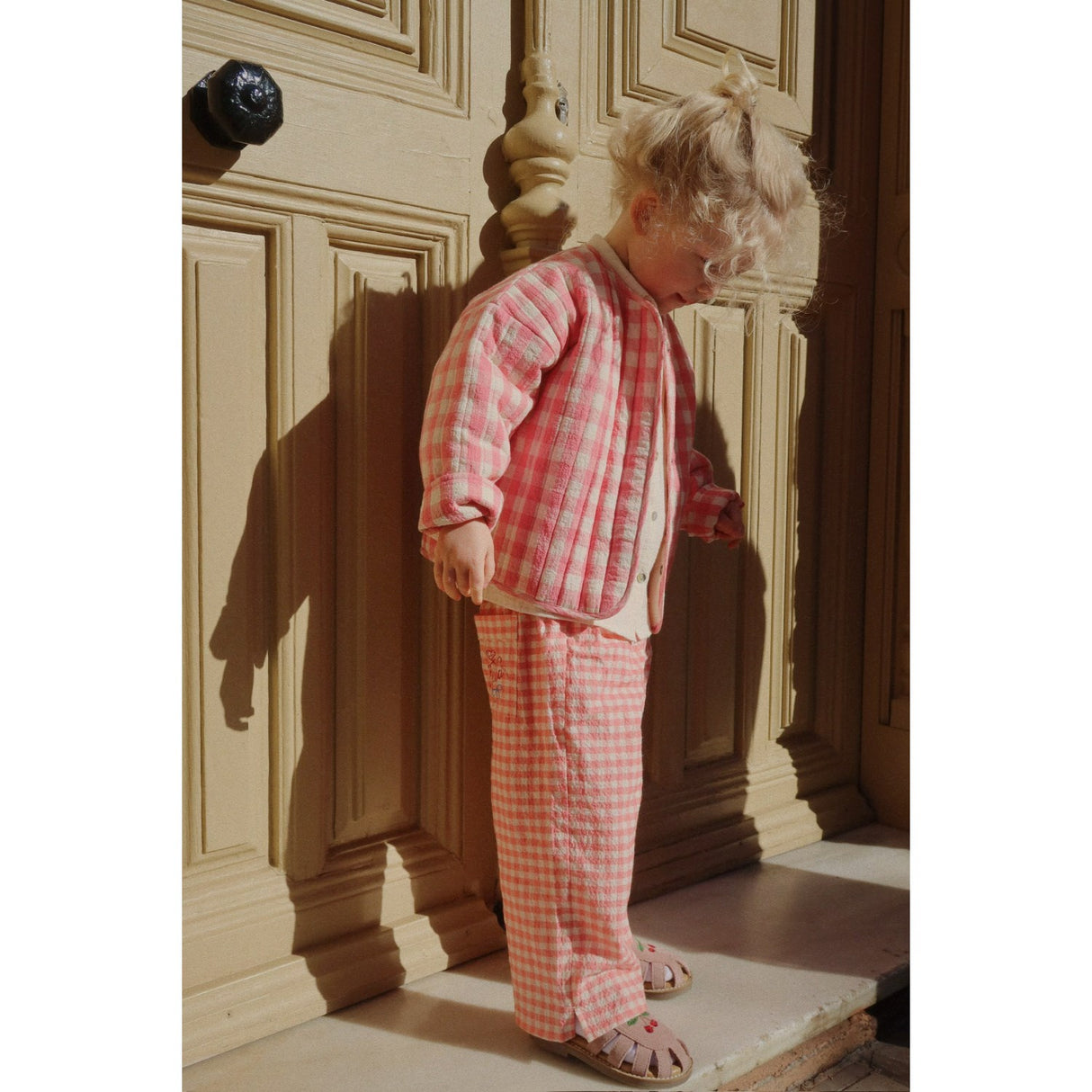 Konges Sløjd Peach Blossom Check RHW X KS Bella Pants Gots