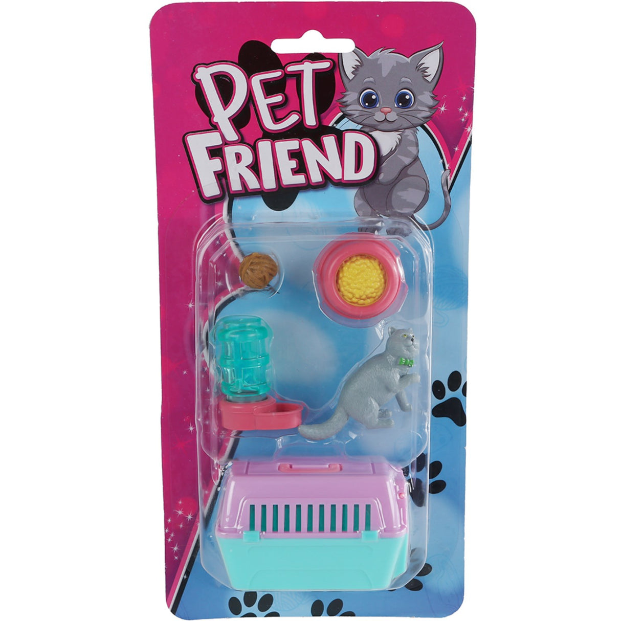 Pocket Money Cat And Travel Basket With Accessories Assorted