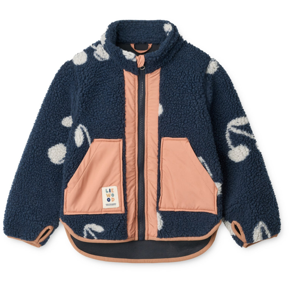 LIEWOOD Cherry Blossom / Classic Navy Noam Pile Jacket