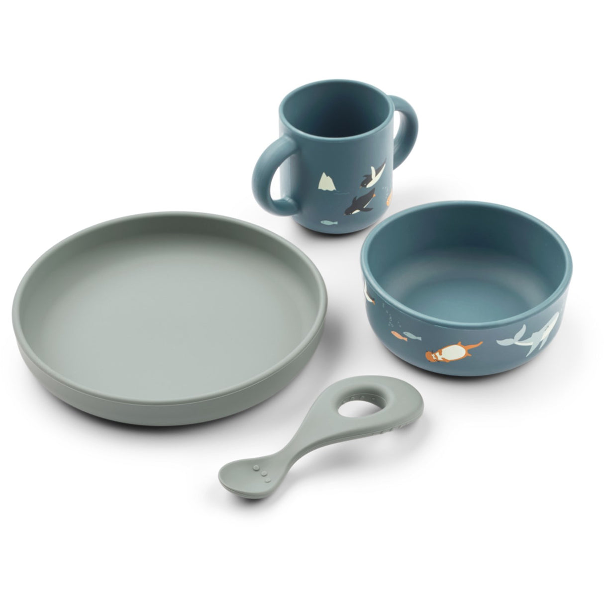LIEWOOD Arctic Sea / Ocean View Vivi Printed Tableware Set