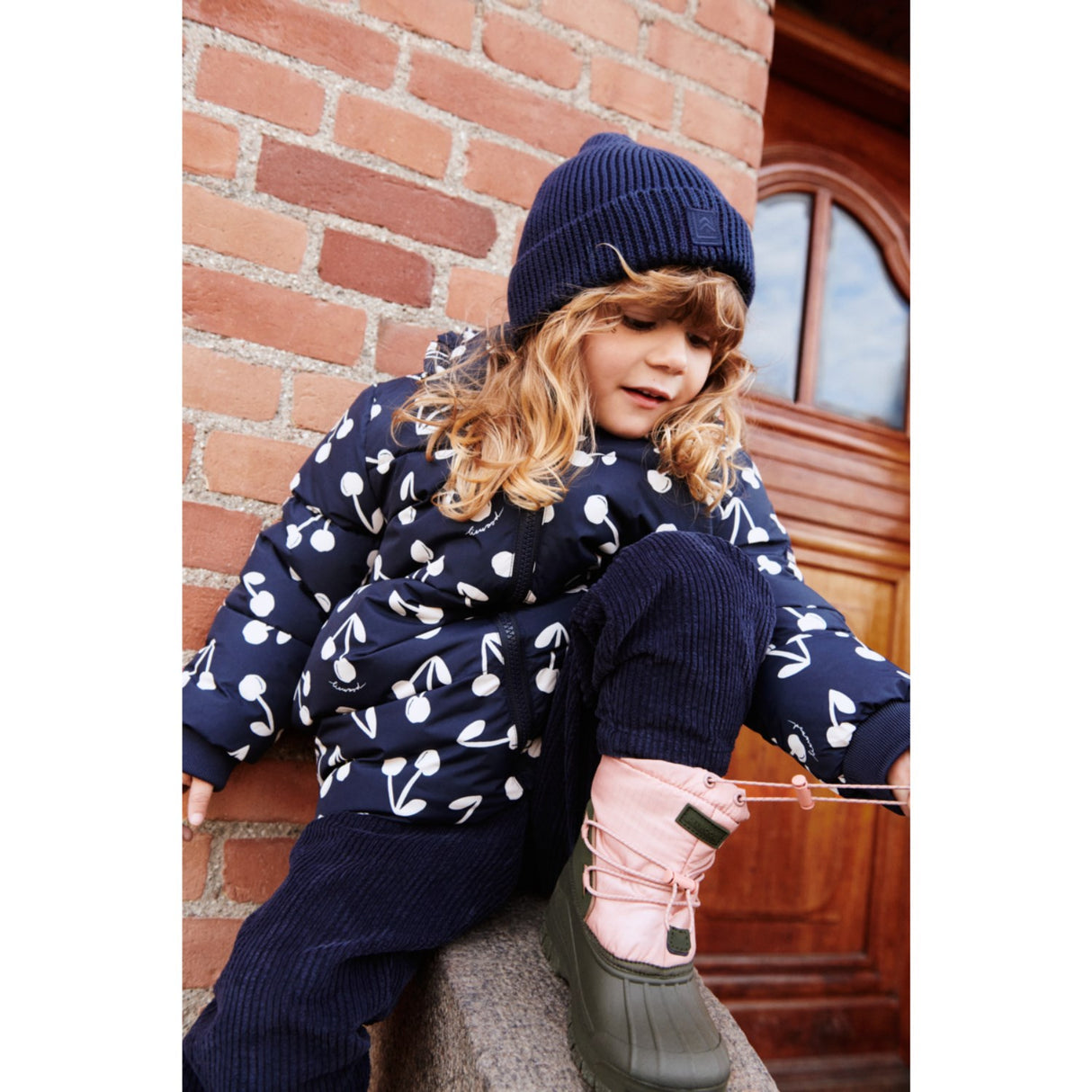 LIEWOOD Cherry Blossom / Classic Navy Anemone Long Jacket