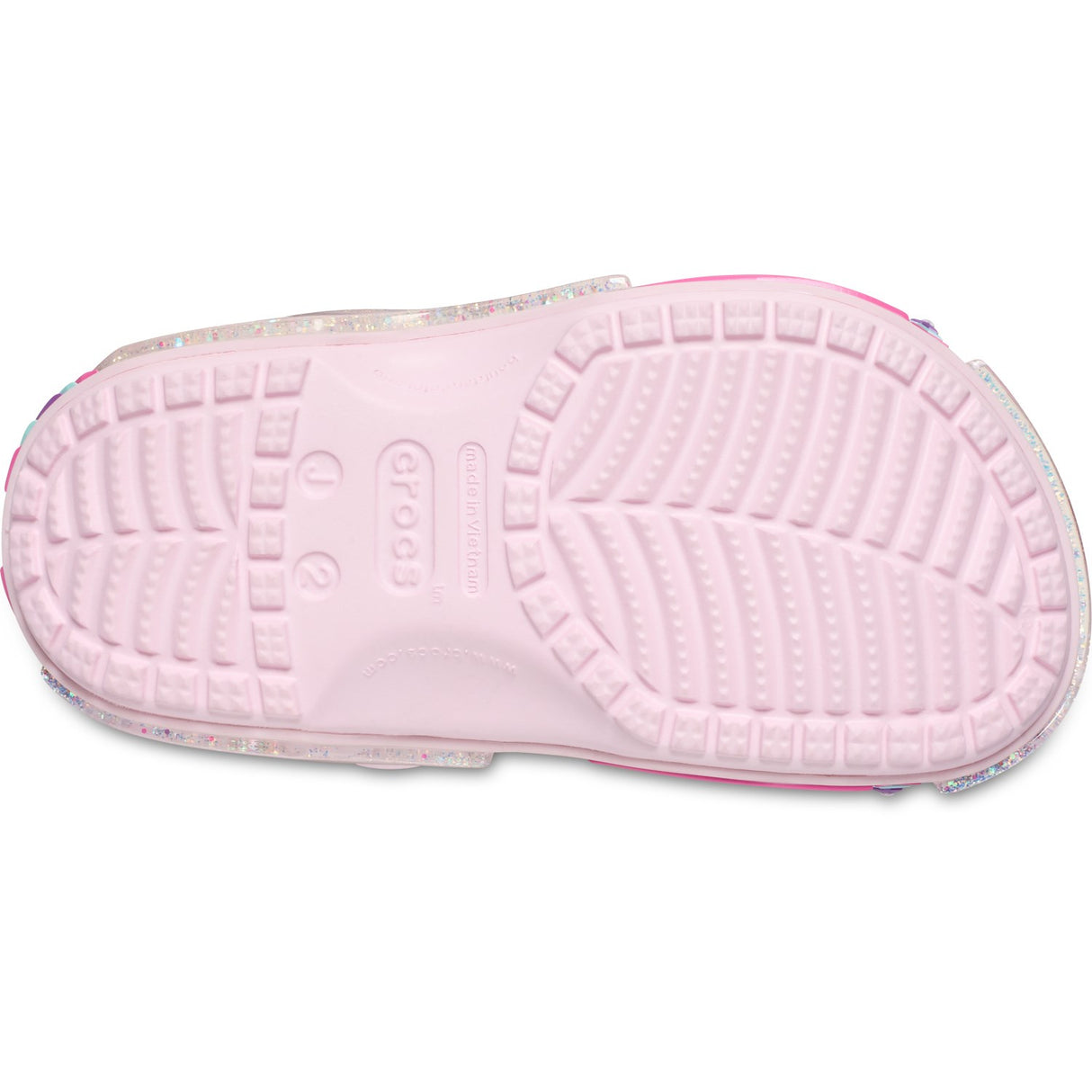 Crocs Pink Milk Classic Star Sprinkel Shaker Clog