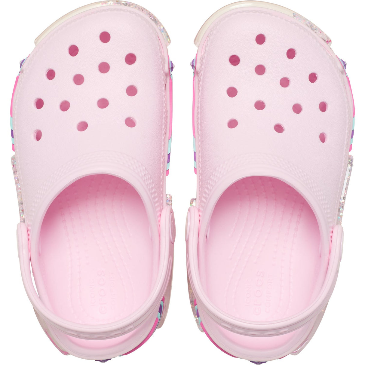 Crocs Pink Milk Classic Star Sprinkel Shaker Clog