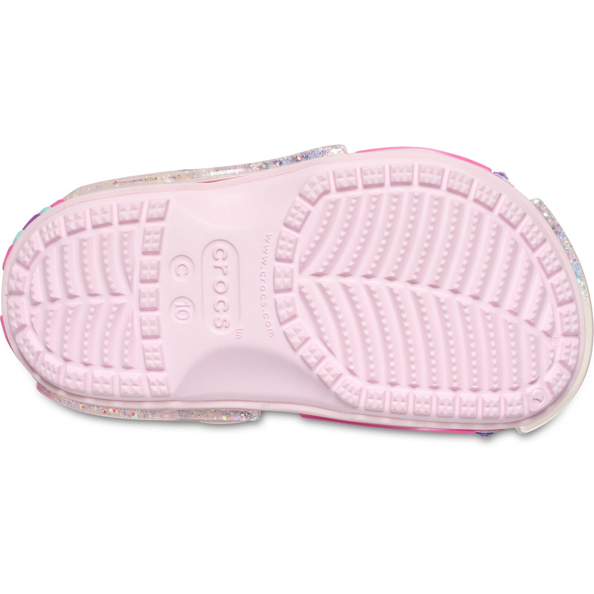 Crocs Pink Milk Classic Star Sprinkel Shaker Clog