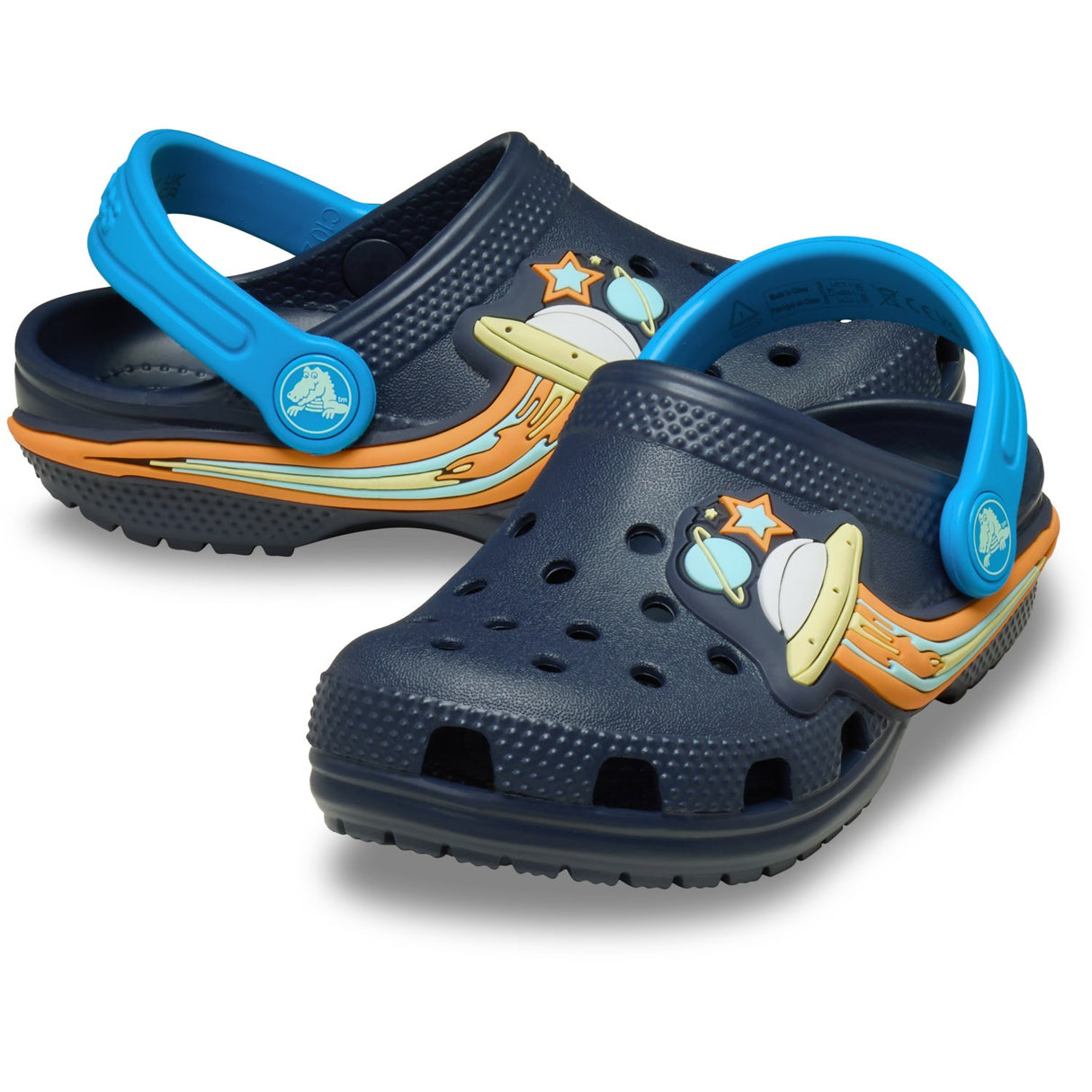Crocs Navy Classic UFO Lights Clog