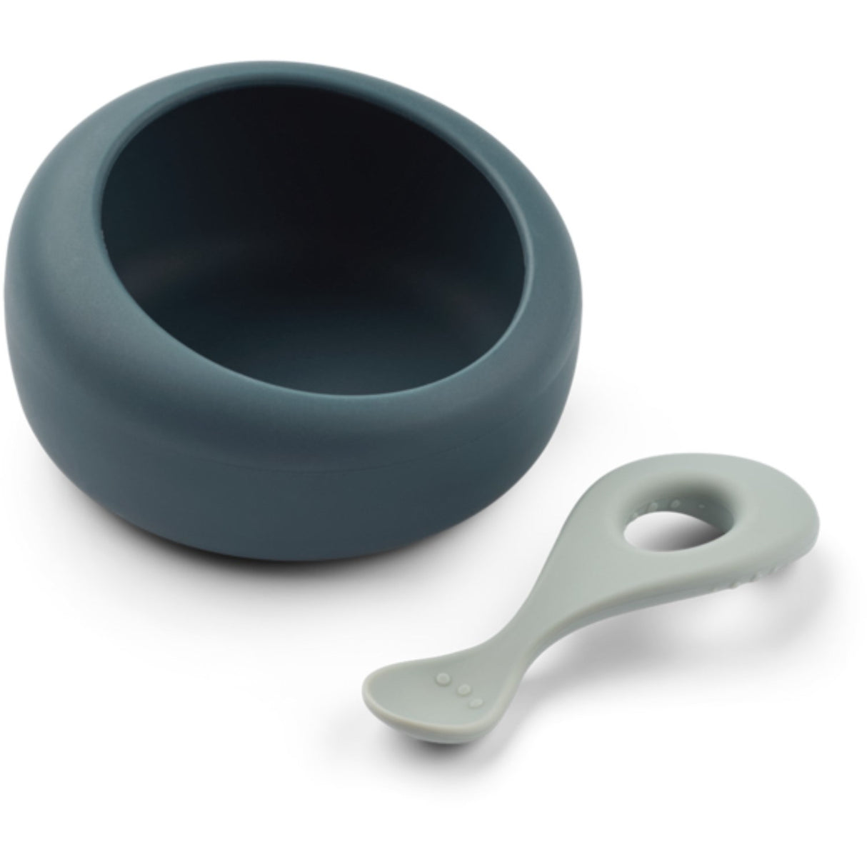 LIEWOOD Whale Blue / Dove Blue Sparia Bowl W. Spoon