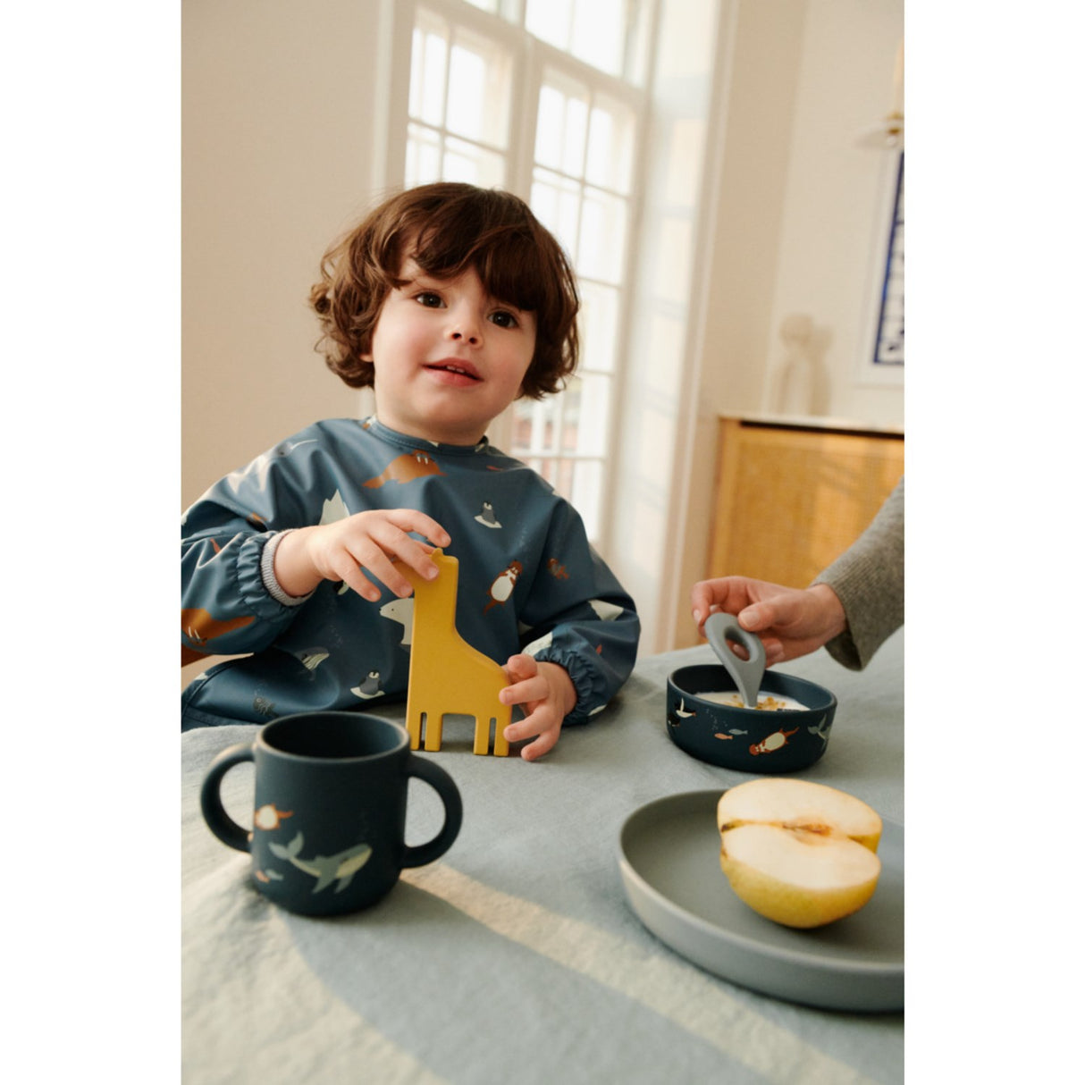 LIEWOOD Arctic Sea / Ocean View Merle Printed Cape Bib