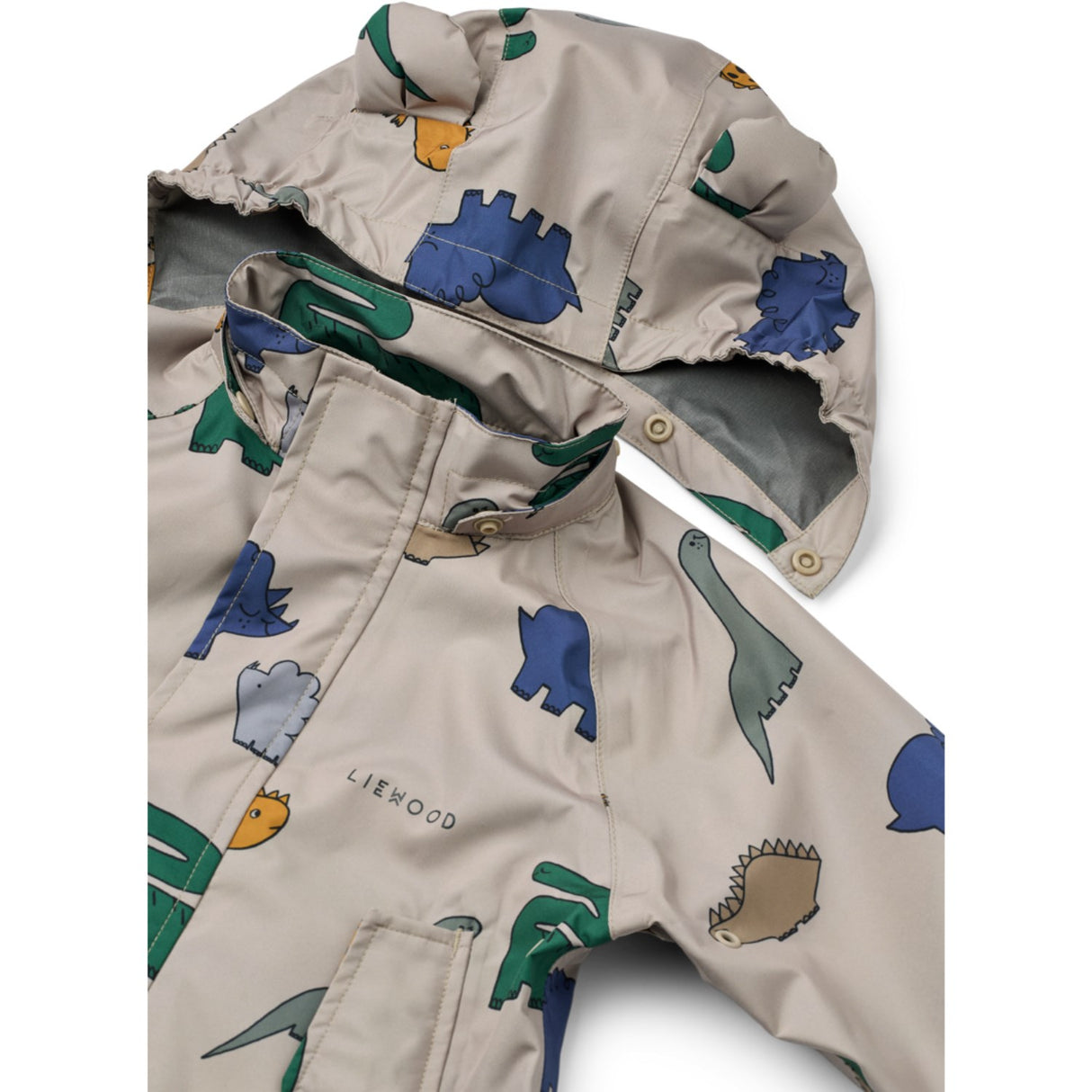 LIEWOOD Dinosaurs / Mist Manu Rainwear Set
